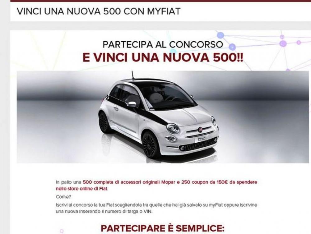 MOPAR Store Kit cover chiavi Italia per Fiat 500
